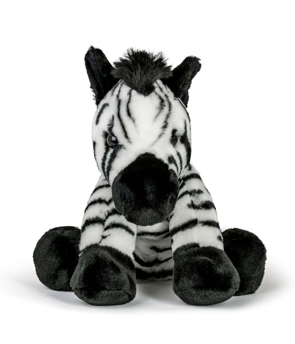 Wildlife Tree 12 Inch Stuffed Zebra Plush Floppy Animal Kingdom Collection