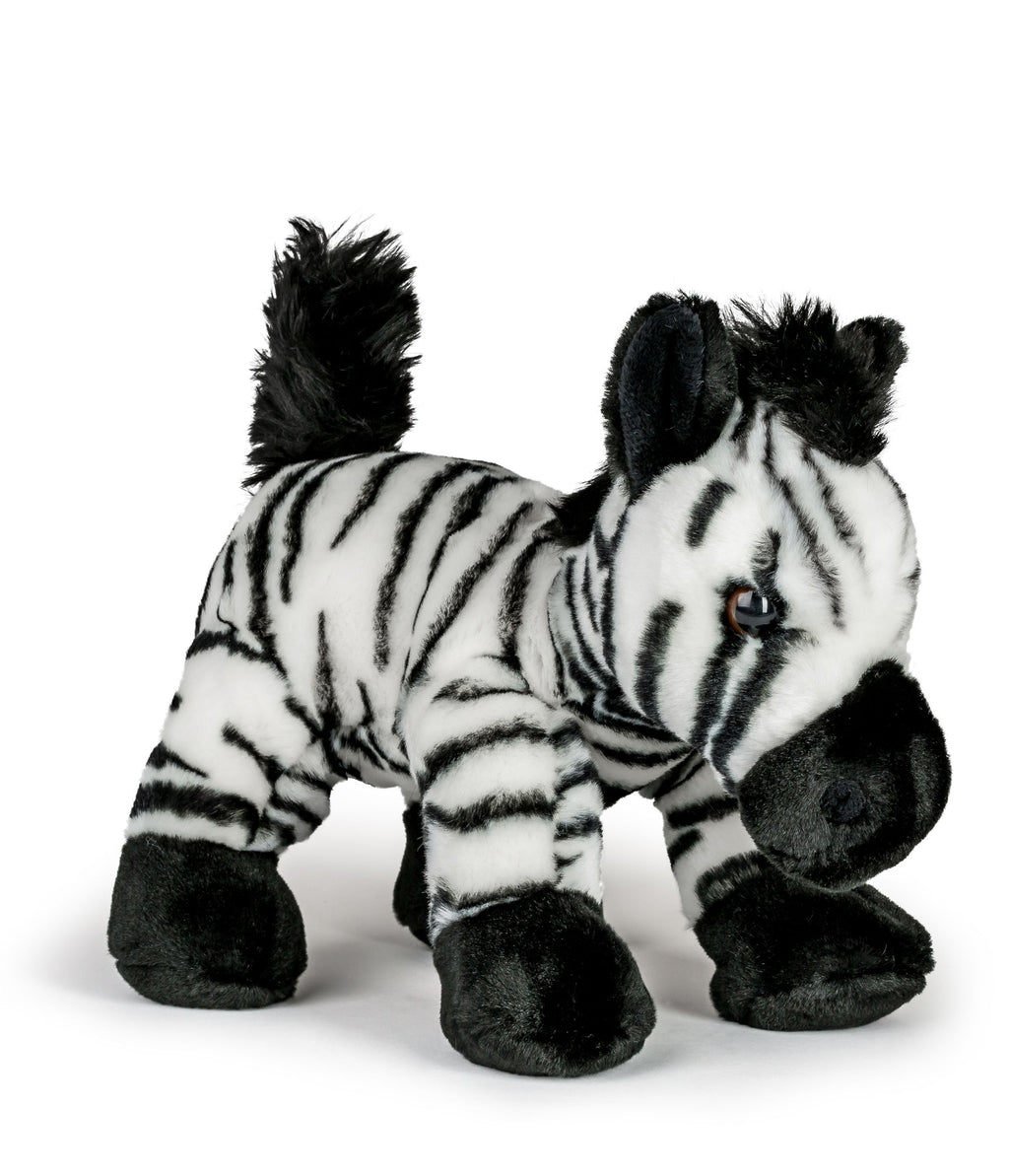 Wildlife Tree 12 Inch Stuffed Zebra Plush Floppy Animal Kingdom Collection