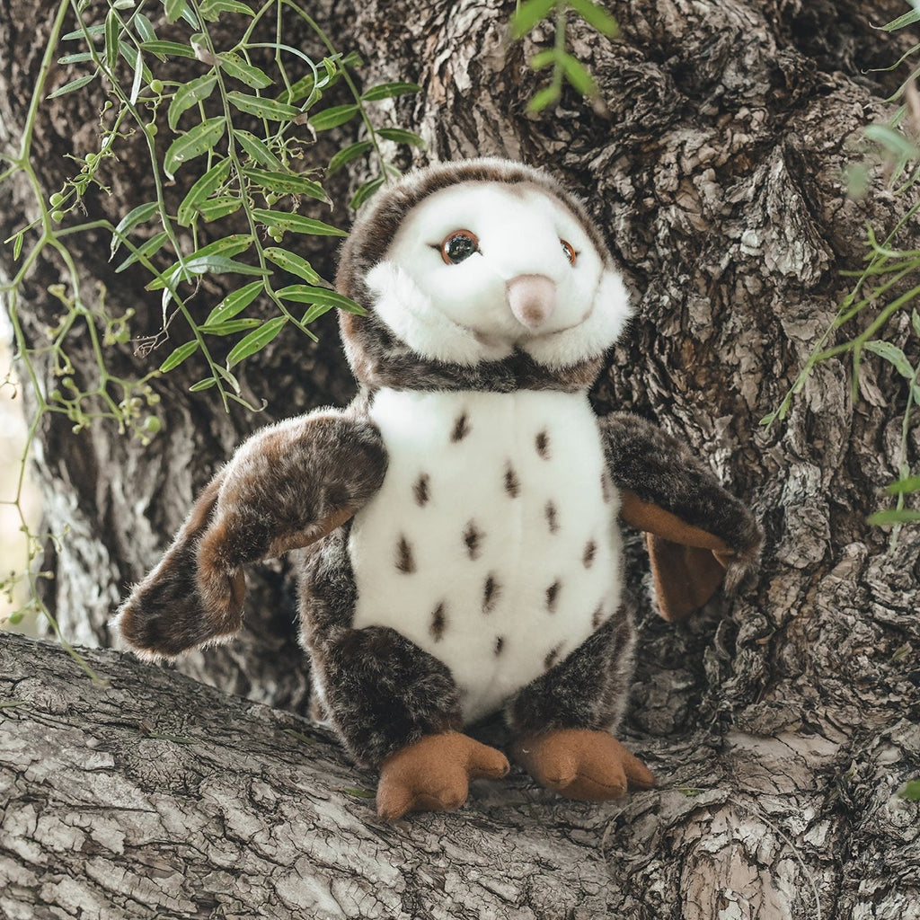 11" Barn Owl Stuffed Animal