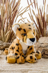 Wildlife Tree 12 Inch Stuffed Cheetah Plush Floppy Animal Kingdom Collection