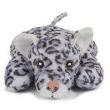 Single Snow Leopard Mini 4 Inch Small Stuffed Zoo Animal Toy, Jungle Safari Party Favor for Kids
