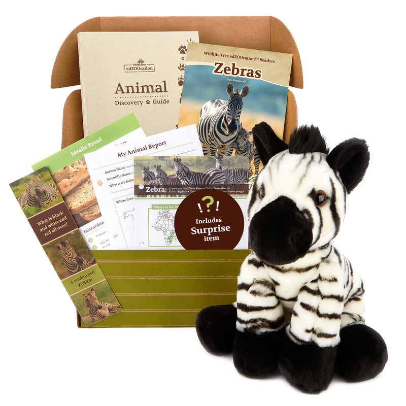 Zebra Stuffed Animal edZOOcation™ Gift Box